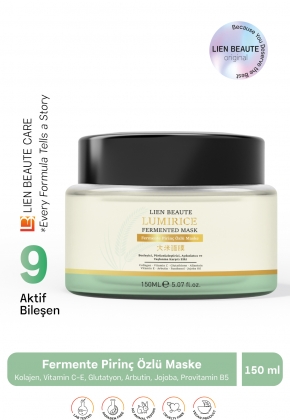 LumiRice Fermente Pirinç Özlü Maske Pürüzsüzleştirici, Aydınlatıcı, Renk Eşitleyici,Yaşlanma Karşıtı LumiRice Fermente Pirinç Özlü Maske Pürüzsüzleştirici, Aydınlatıcı, Renk Eşitleyici,Yaşlanma Karşıtı